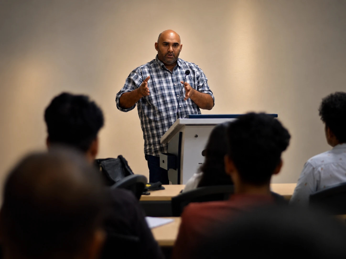 Kenney Jacob delivering a guest lecture at the School of Management Studies, CUSAT